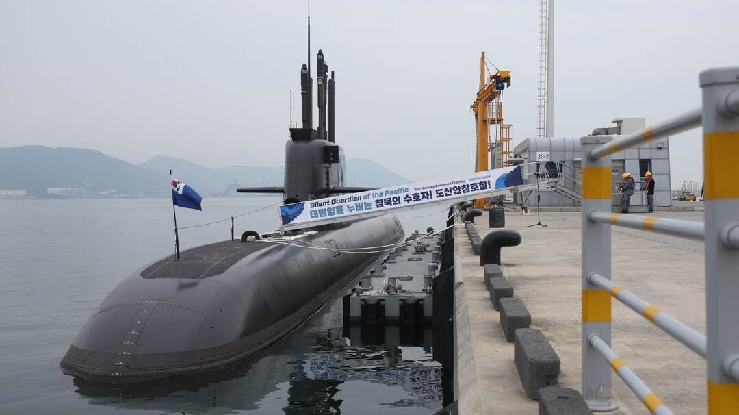 한국·캐나다 훈련 참가차 출항 앞둔 ...