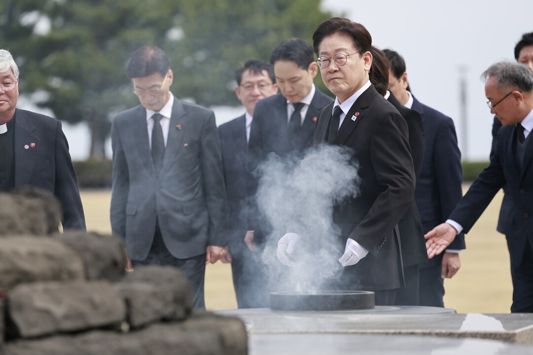 이재명 대통령, 제주 4·3 평화공원...