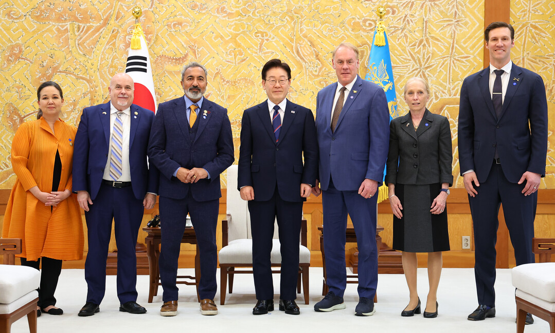 이재명 대통령, 미국 하원의원단 접견...