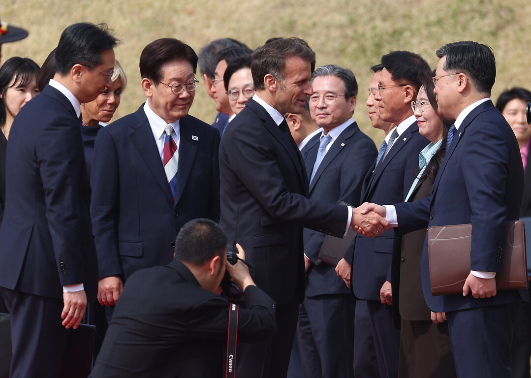프랑스 대통령 국빈 방한 공식 환영식...